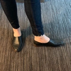 ZARA Black Leather Flats